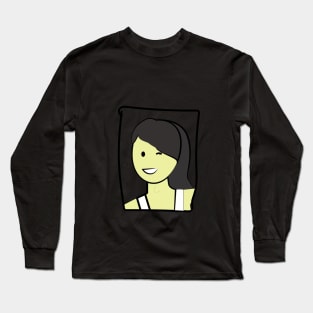 woman with Adam's apple Long Sleeve T-Shirt